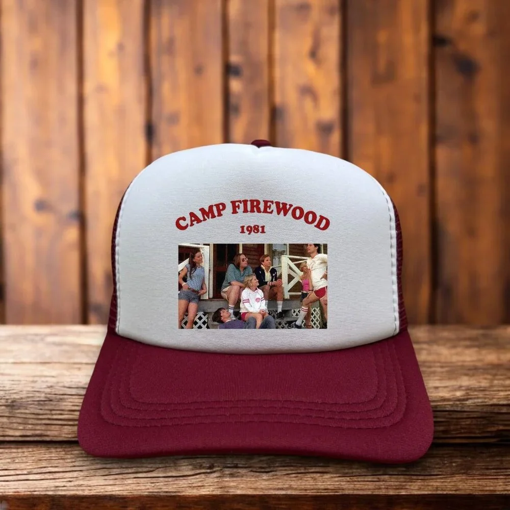 Wet Hot American Summer Mens Trucker Hat Camp Firewood 1981 Cult Movie Ball Cap